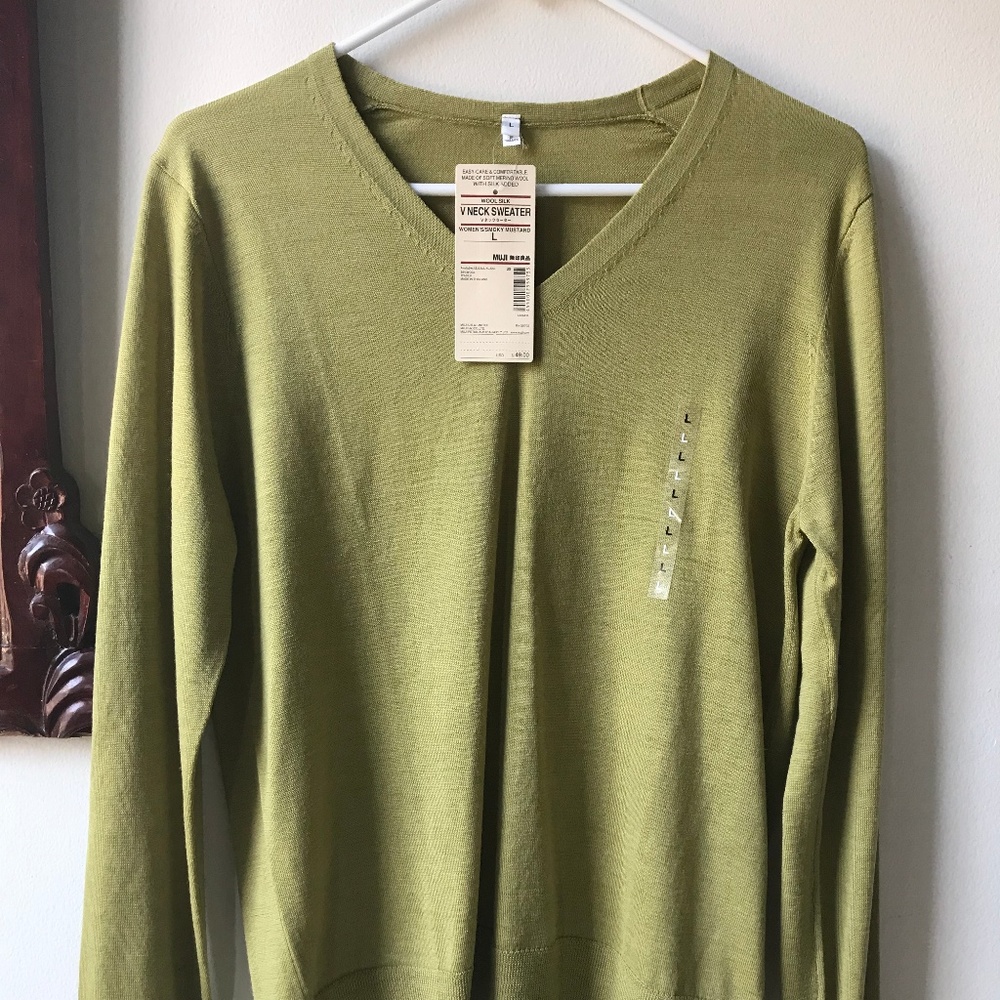 Merino wool-silk blend sweater